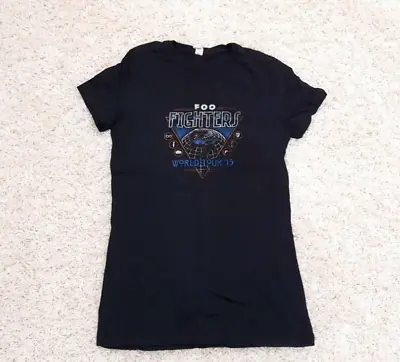 Buy Foo Fighters 2015 World Tour Rock Concert Band T-Shirt Women's Size Medium • 17.29£