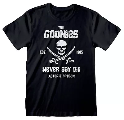 Buy The Goonies Never Say Die Black T-Shirt OFFICIAL • 14.99£