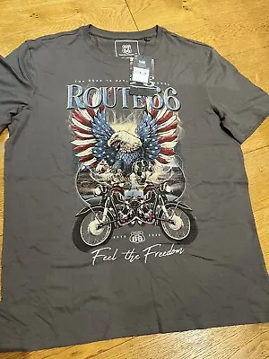 Buy Men’s T Shirt- Route 66- Large • 3£