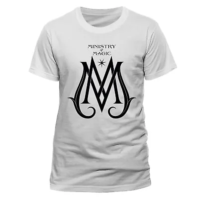 Buy Fantastic Beasts - Crimes Of Grindelwald Ministry Of Magic Logo White T-shirt • 12.99£
