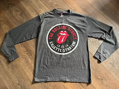 Buy Hanes The Rolling Stones 2016 Mens Grey Long Sleeve T-shirt - Size Medium - VGC • 16.99£