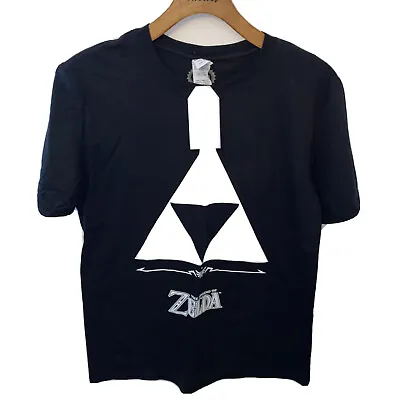 Buy Official Legend Of Zelda T-Shirt Nintendo Triforce Logo Black Short Sleeve UK M • 13.49£