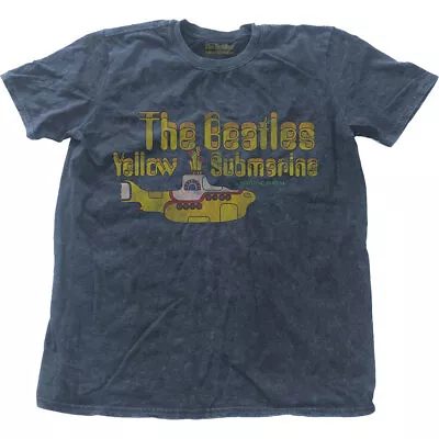 Buy The Beatles Yellow Submarine Blue Snow Wash T-Shirt NEW OFFICIAL • 15.19£