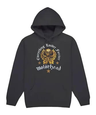 Buy Motorhead Everything Louder Forever Charcoal Pull Over Hoodie • 24.99£