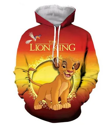 Buy Movie The Lion King Simba 3d Print Men/Women's Hoodies Sweatshirt Pullover Coat • 20.39£
