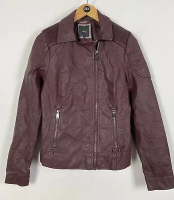 Buy Womens Next Faux Leather Jacket / Size 10 / Biker / Casual • 12£