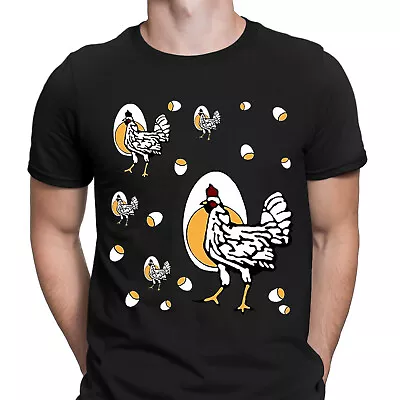 Buy 90s Funny Cackling TV Mom Chicken Egg 1990s Retro Vintage Mens T-Shirts Top #D • 9.99£