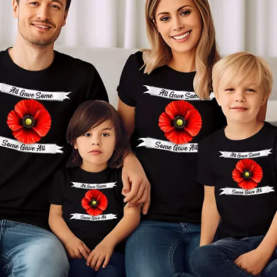 Buy Lest We Forget UK Flag Remembrance Day Veteran T-Shirt Poppy Flower Unisex #LWF • 6.99£