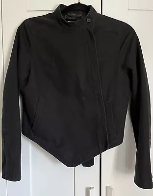 Buy ADIDAS SLVR Jacket Size Medium Black Biker Twill Back Button Tab Button Cuffs • 25£