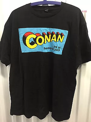 Buy Conan OBrien Black T Shirt Late Night SDCC Comic Con 2017 Team Coco XL Promo • 37.88£