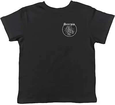 Buy Pocket Design Zodiac Scorpio Childrens Kids T-Shirt Boys Girls Gift • 5.99£