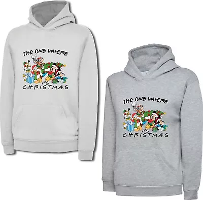 Buy The One Where It's Christmas Friends Inspired Hoodie Mickey Mouse Xmas Gift Top • 20.99£