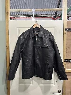 Buy Ironside Vintage Leather Men’s Jacket Retro Goth Rock Extra Large XL • 24.99£