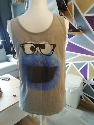 Buy Men's Size M Cookie Monster Vest Like Top • 4.93£