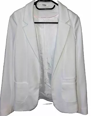 Buy Girls White Blazer Age 11-12 Years Smart Summer Jacket 💖 I COMBINE P&P • 4.99£