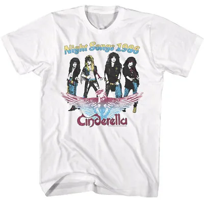 Buy Cinderella Night Songs 1986 Band Photo Men's T Shirt Metal Music Merch • 39.92£