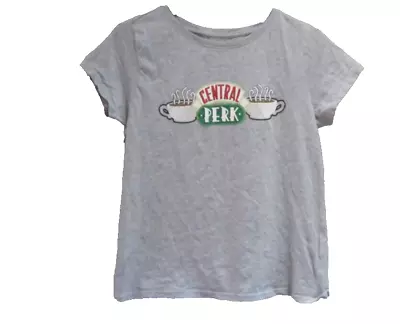 Buy Grey Central Perk Friends T-shirt Size 12 • 5£