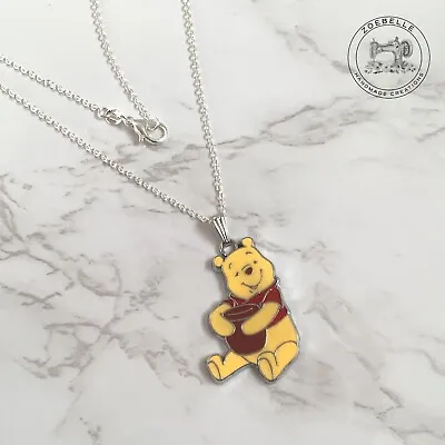 Buy Winnie The Pooh Bear Necklace Pendant New Handmade Cartoon Jewellery & Gift Bag • 4.99£