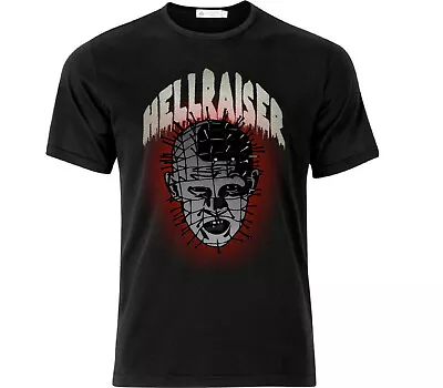 Buy Hellraiser Inspired Pin Head Horror Halloween T Shirt Black • 16.64£