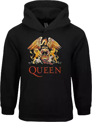 Buy Queen Band Logo Queen Emblem Hoodie Kids Adults Unisex • 25.99£