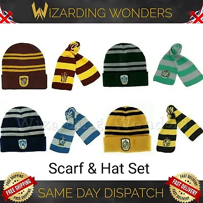 Buy Wizard Scarf And Hat For Harry Potter Cosplay Costume Fancy Dress Gift UK • 9.99£