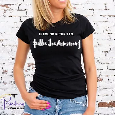 Buy IF FOUND RETURN TO BILLIE JOE ARMSTRONG T-SHIRT, GREEN DAY, TOUR, Unisex/Ladies • 11.99£