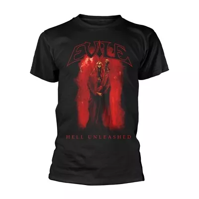 Buy EVILE - HELL UNLEASHED (BLACK) BLACK T-Shirt, Front & Back Print XX-Large • 20.09£