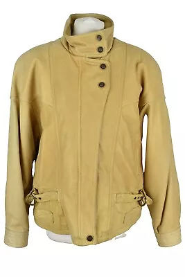 Buy WILSONS ADVENTURE BOUND Yellow Leather Jacket Size L Mens Outerwear Outdoors • 23.30£