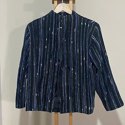 Buy Women’s Vintage Corduroy Style Jacket Size Medium Boho Scandi Blazer Lined • 19.99£