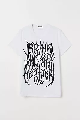 Buy Bring Me The Horizon Black Metal Logo H&M T-Shirt BMTH BMWT  MEDIUM • 50£