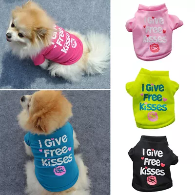 Buy Cute Pet Dog Cat Clothes Summer Puppy T Shirt Clothing Small Dogs Chihuahua Vest • 3.20£