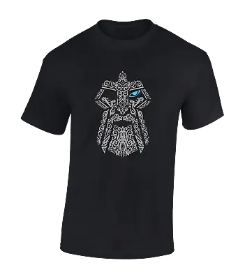 Buy The Eye Of Odin Mens T Shirt Cool Viking Thor Loki Celtic Valhalla Hammer Top • 9.99£