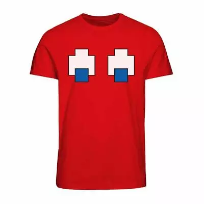 Buy Pac Man Blinky Eyes Mens T-Shirt, Size Medium Pac Man T-Shirt • 10.99£