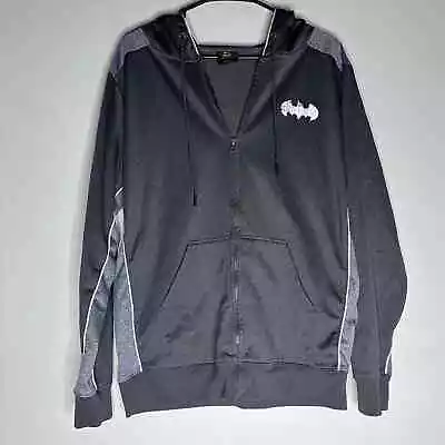 Buy Boys Medium Batman Black & Gray Zip Up Hoodie Sweatshirt • 11.84£