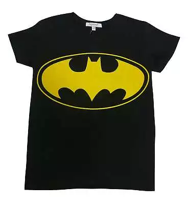 Buy Girls Boys Unisex Batman Logo T Shirt Black • 5.99£
