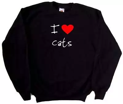 Buy I Love Heart Cats Sweatshirt • 13.99£