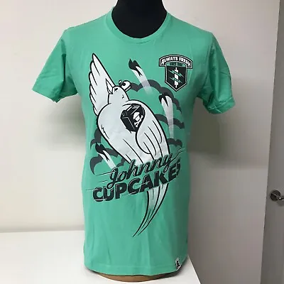 Buy Johnny Cupcakes T-Shirt Medium Turquoise Cotton Always Fresh Since 1982 - C4 • 15£