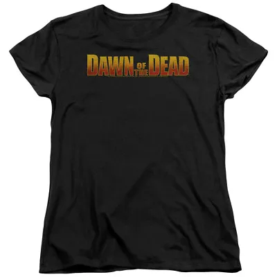 Buy Dawn Of The Dead Womens T-Shirt Logo Black Tee • 22.10£