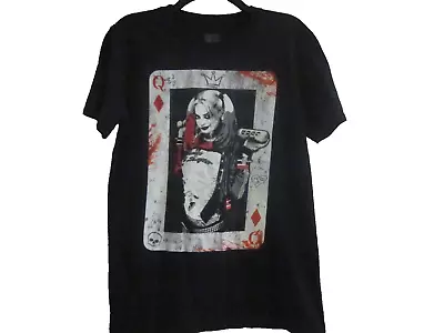Buy Suicide Squad Harley Quinn DC Comics Women's Size Medium Black T-Shirt Queen • 10.41£