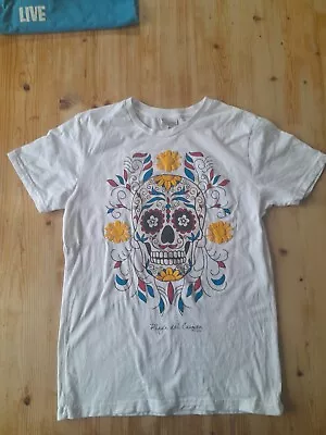 Buy Playa De Carmen Day Of The Dead Graphic T Shirt Medium • 1.50£