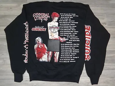 Buy Death Metal Sweatshirt Crew Neck Entombed Suicide Silence Postmortem XXL  • 43.03£