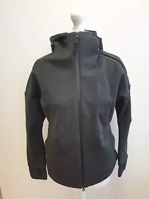 Buy Ll23 Womens Adidas Black Zipped Long Sleeve Sweatshirt Hoodie Uk M 10 Eu 38 • 19.99£