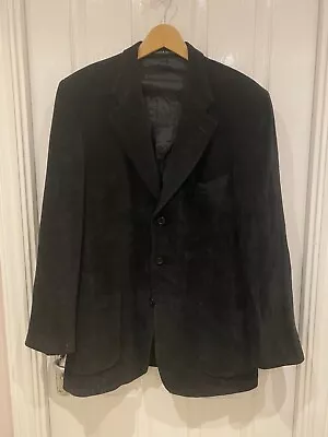 Buy Mens Charcoal Grey-Black Marks & Spencer Jacket In Chenille 42 Long 'Italian'  • 17.99£