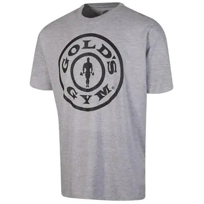 Buy Golds Gym Mens Basic Logo Bodybuilding Top Short Sleeve Crew Neck T-shirt • 18.45£