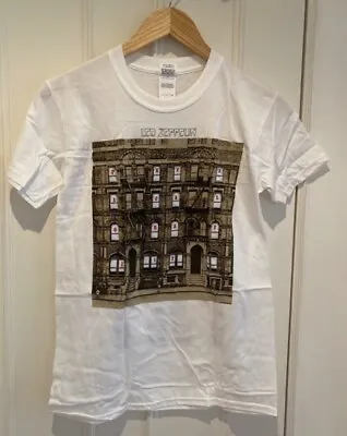 Buy Led Zeppelin T Shirt Physical Graffiti Rock Band Merch Tee Size Small Jimmy Page • 12.95£