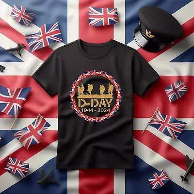Buy D-Day T Shirt, Normandy Landings Tshirt ,D-Day Anniversary Tee , UK Flag T-shirt • 9.99£