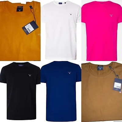 Buy Gant Men's T-Shirt Short Sleeve Crew Neck Cotton Jersey Free Post • 21.99£