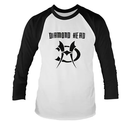 Buy DIAMOND HEAD - LOGO WHITE Long Sleeved Baseball Shirt Medium • 25.51£