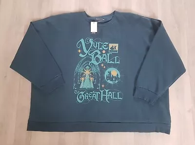 Buy HARRY POTTER SWEATSHIRT Size 24 - 26 Teal YULE BALL THE GREAT HALL Jumper GEORGE • 11.95£