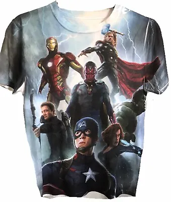 Buy Marvels Avenger’s Tshirt Mens S Iron Man Thor Captain America Vision Black Widow • 6.99£